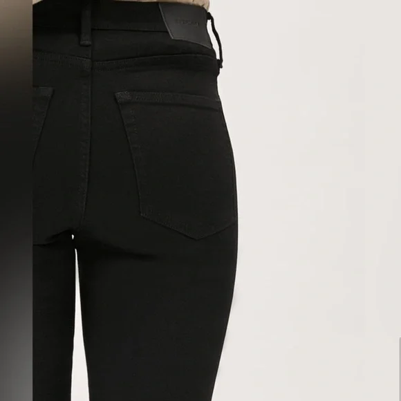 Everlane The Authentic Stretch High-Rise Skinny Jeans, Size 24 Ankle, Black - Picture 7 of 12